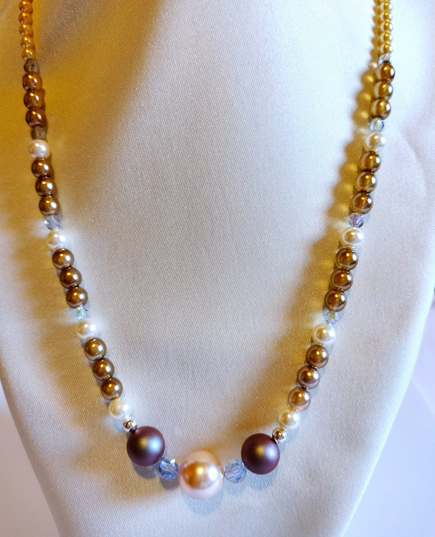 Collier de perles de verre n° 002