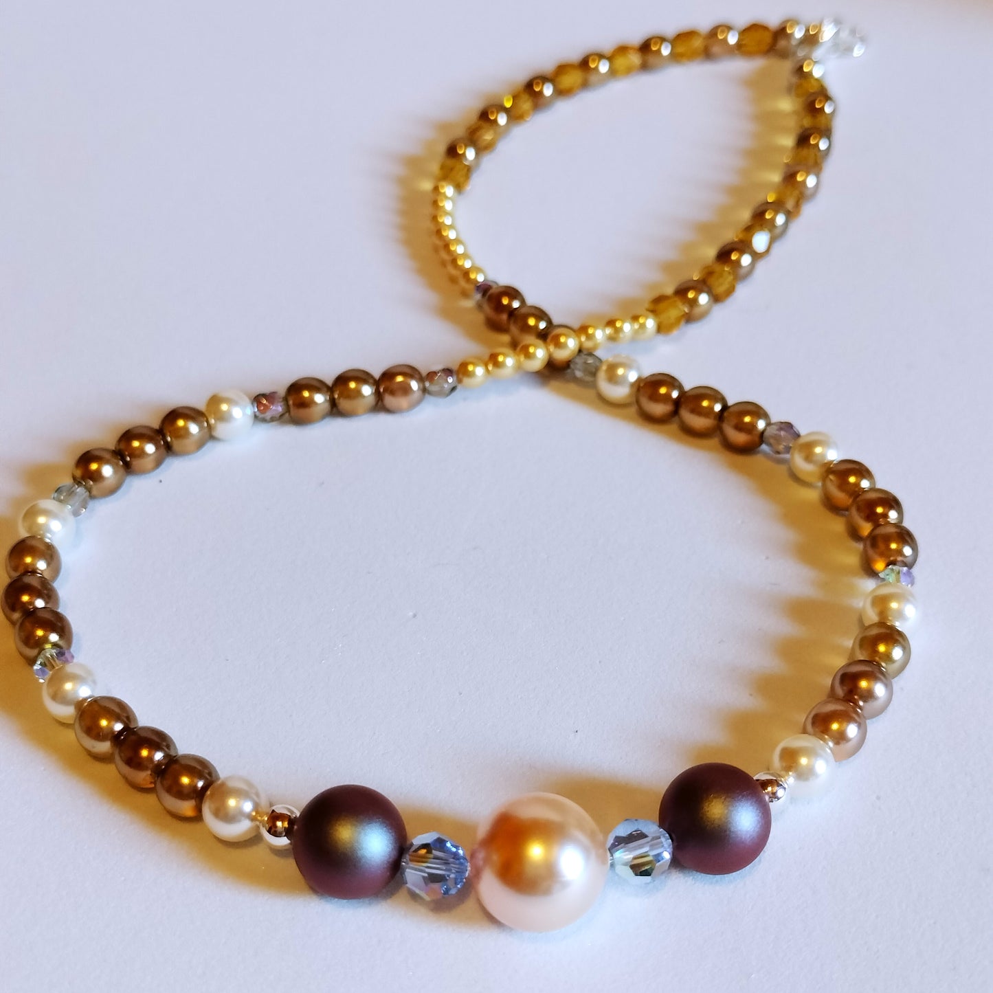 Collier de perles de verre n° 002